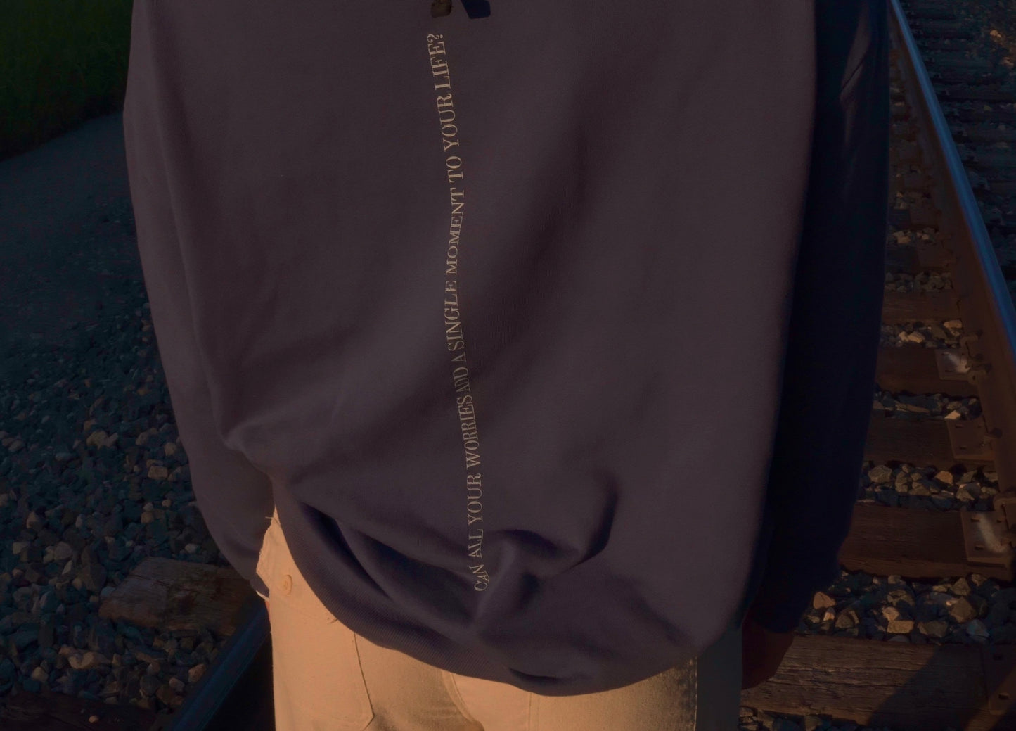 Why Worry Crewneck Sweater (Blue)