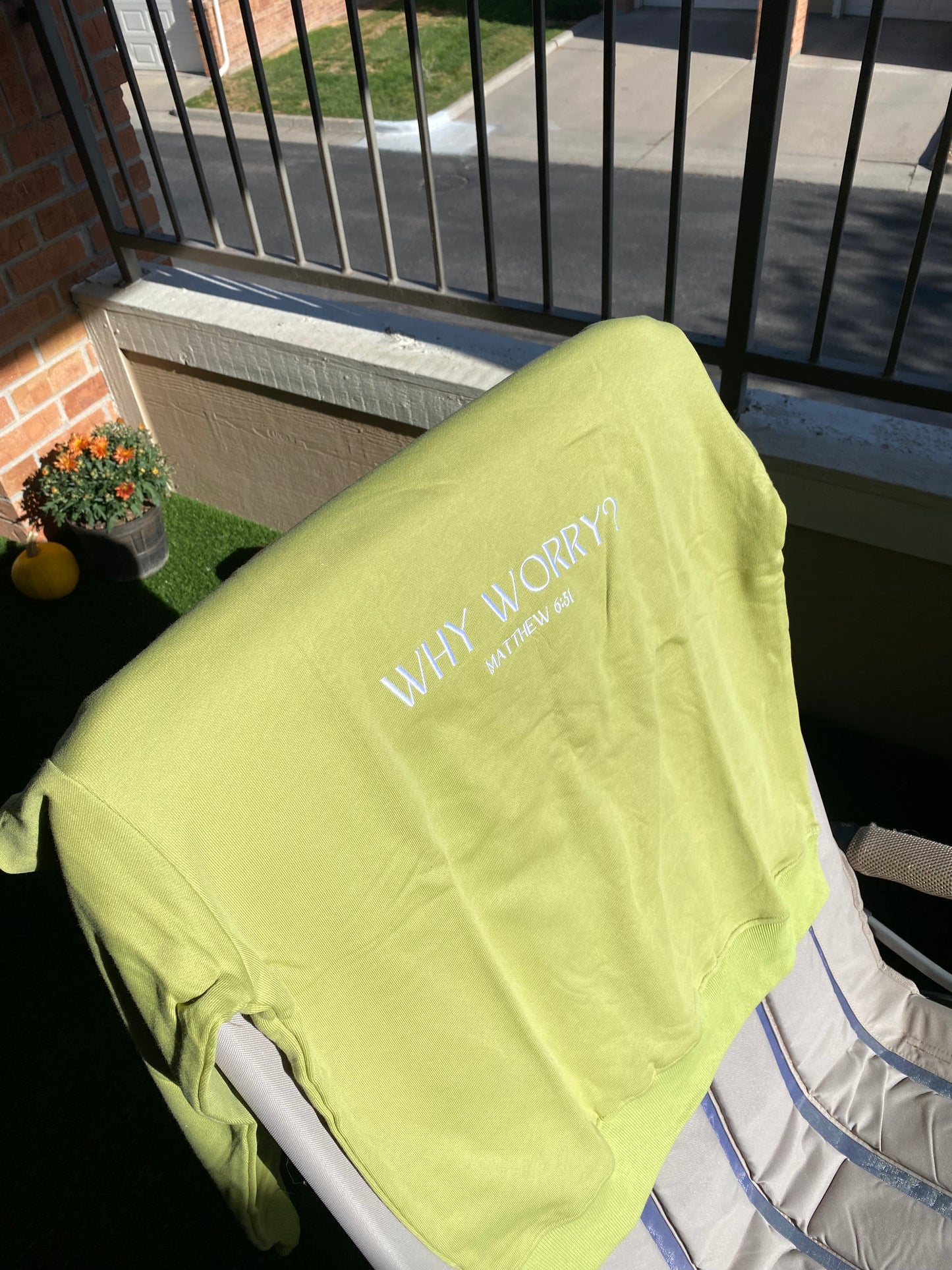 Why Worry Crewneck Sweater (Green)